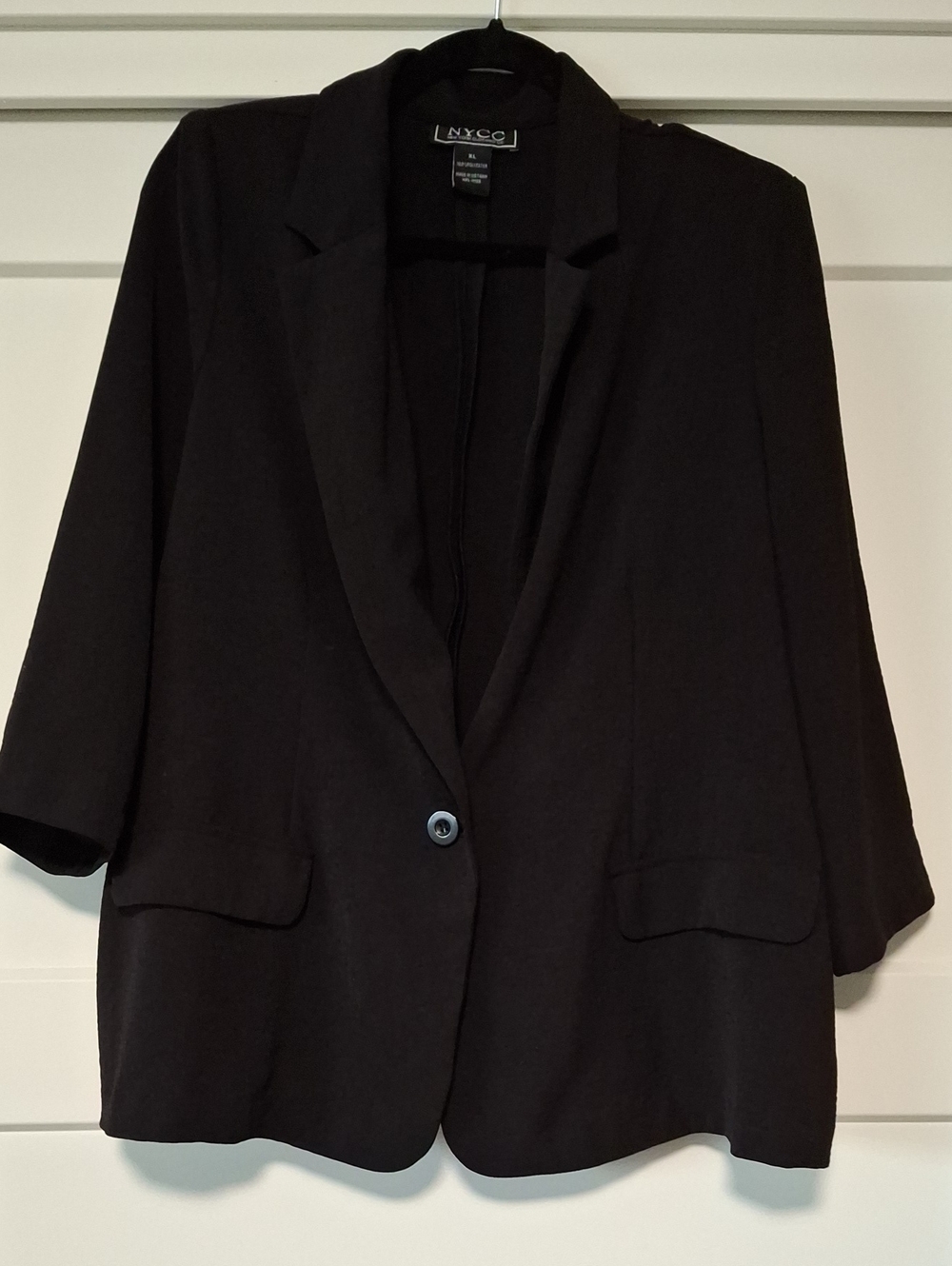 New York & Company Black Single-Button Blazer